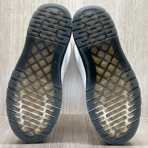 Dr. Martens Boots Sz W7 M6 Zavala 8 Eyelet Combat Platform Patent Leather White - Picture 11 of 12